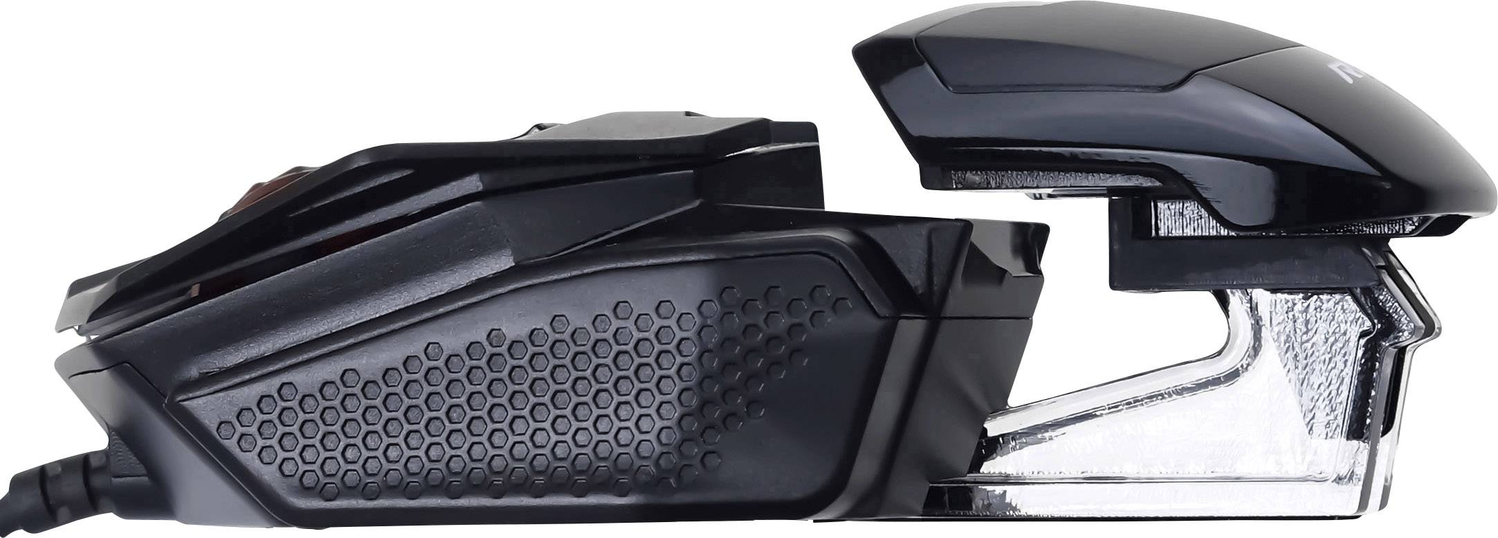 MadCatz R.A.T. 1+ Gaming-Maus USB Optisch Schwarz 3 Tasten 2000 dpi Beleuchtet, Ergonomisch