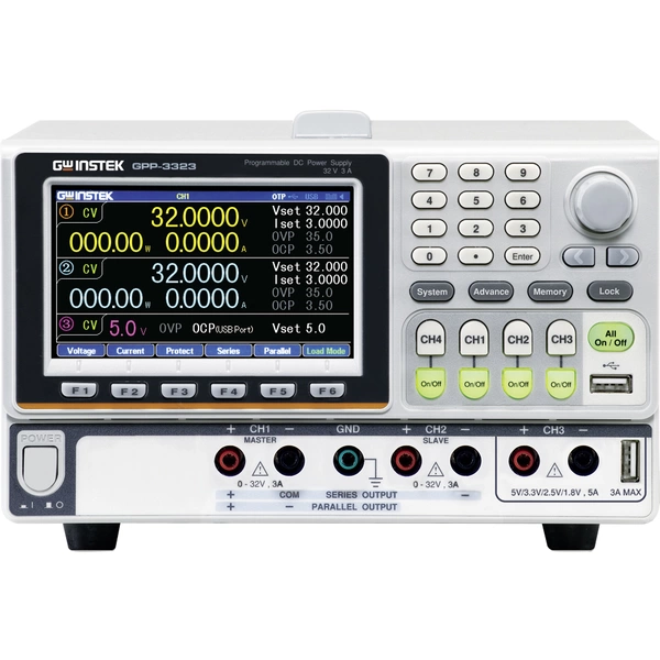 GW Instek GPP-3323 Labornetzgerät, einstellbar 0 - 32 V 0 - 3 A RS-232, USB programmierbar Anzahl A GW Instek GPP-3323 Labornetzgerät, einstellbar 0 - 32 V 0 - 3 A RS-232, USB programmierbar Anzahl A