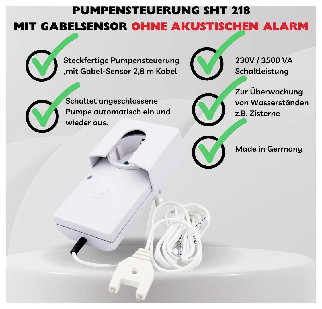 Schabus 300218 Wassermelder SHT 218 Pumpensteuerung netzbetrieben