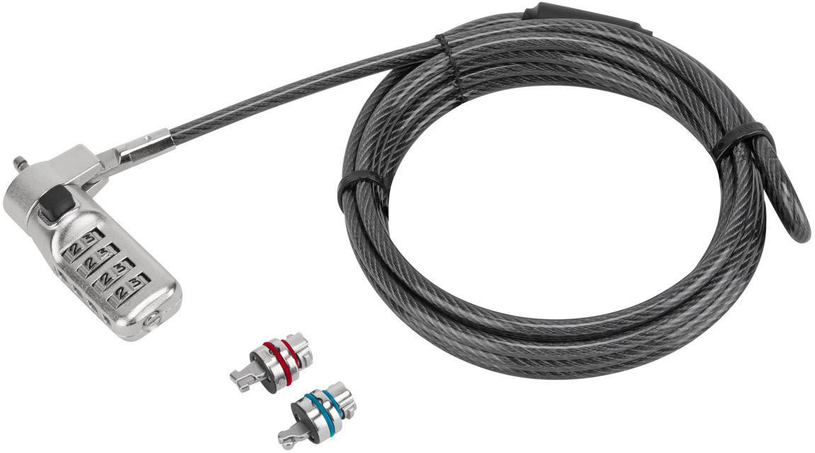 Targus Laptop Schloss Zahlenschloss 2 m Defcon 3-in-1 Universal Combo Cab