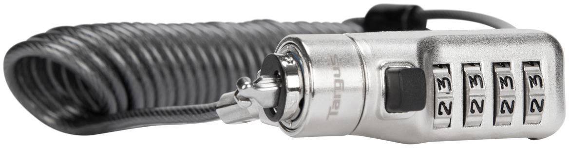 Targus Laptopschloss Zahlenschloss 2m Defcon 3-in-1 Coiled Combination