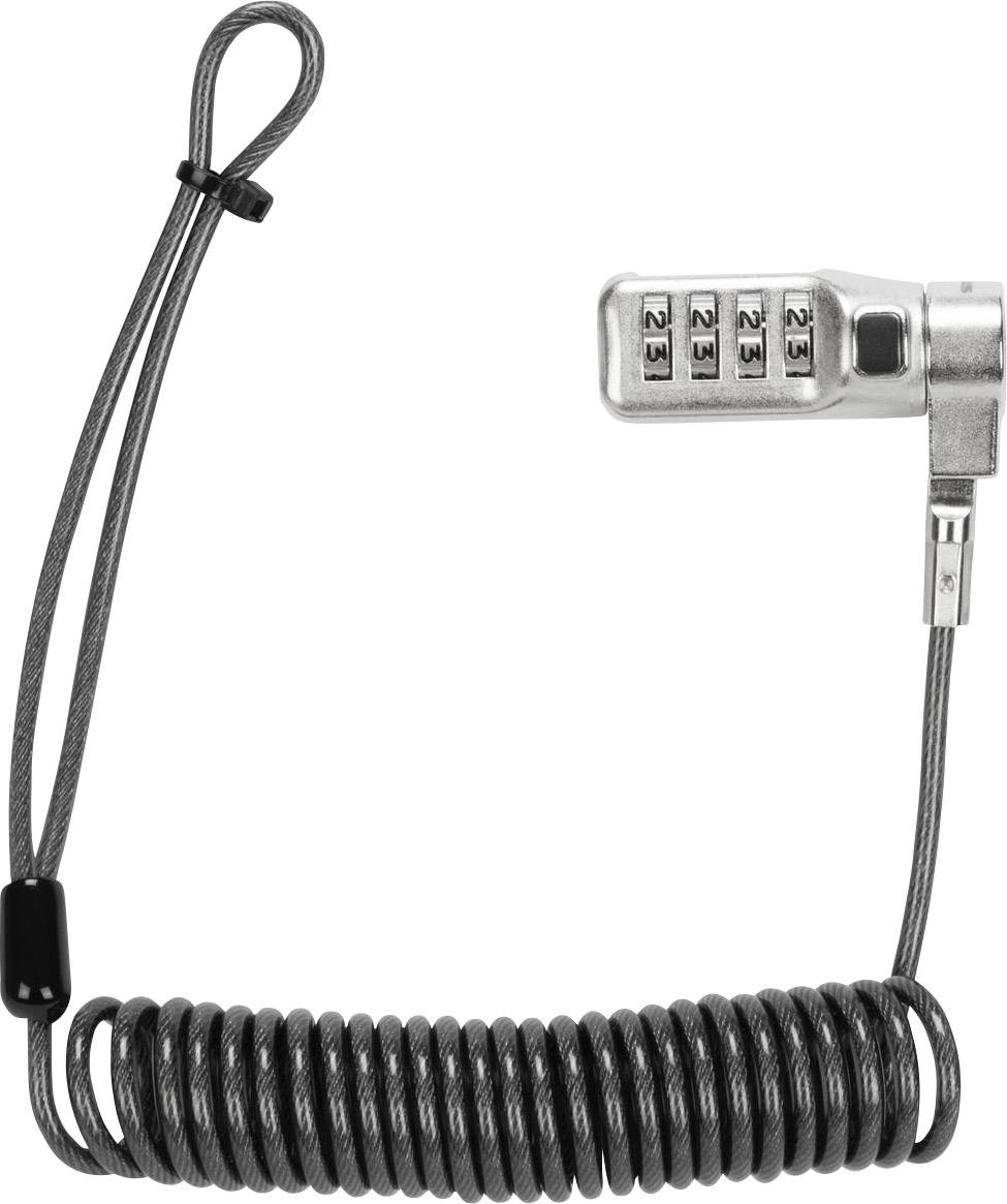 Targus Laptopschloss Zahlenschloss 2m Defcon 3-in-1 Coiled Combination