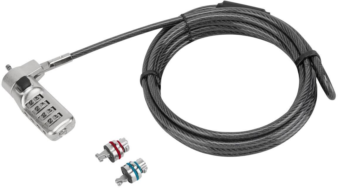 Targus Laptopschloss Zahlenschloss 2m Defcon 3-in-1 Fixed Combination L