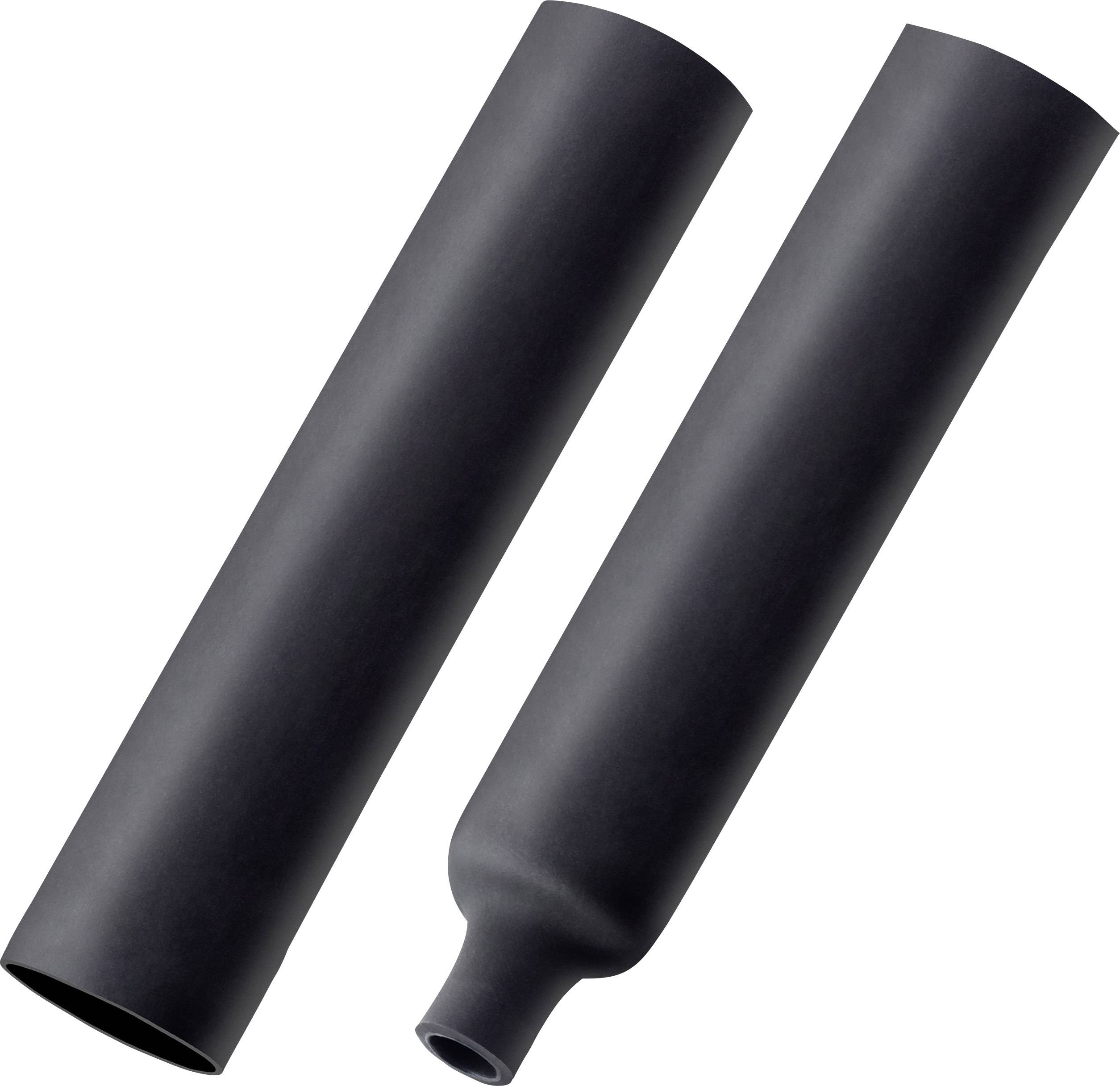 TRU COMPONENTS T1904CA046 Schrumpfschlauch mit Kleber Schwarz 32mm 8mm Schrumpfrate:4:1 1St.