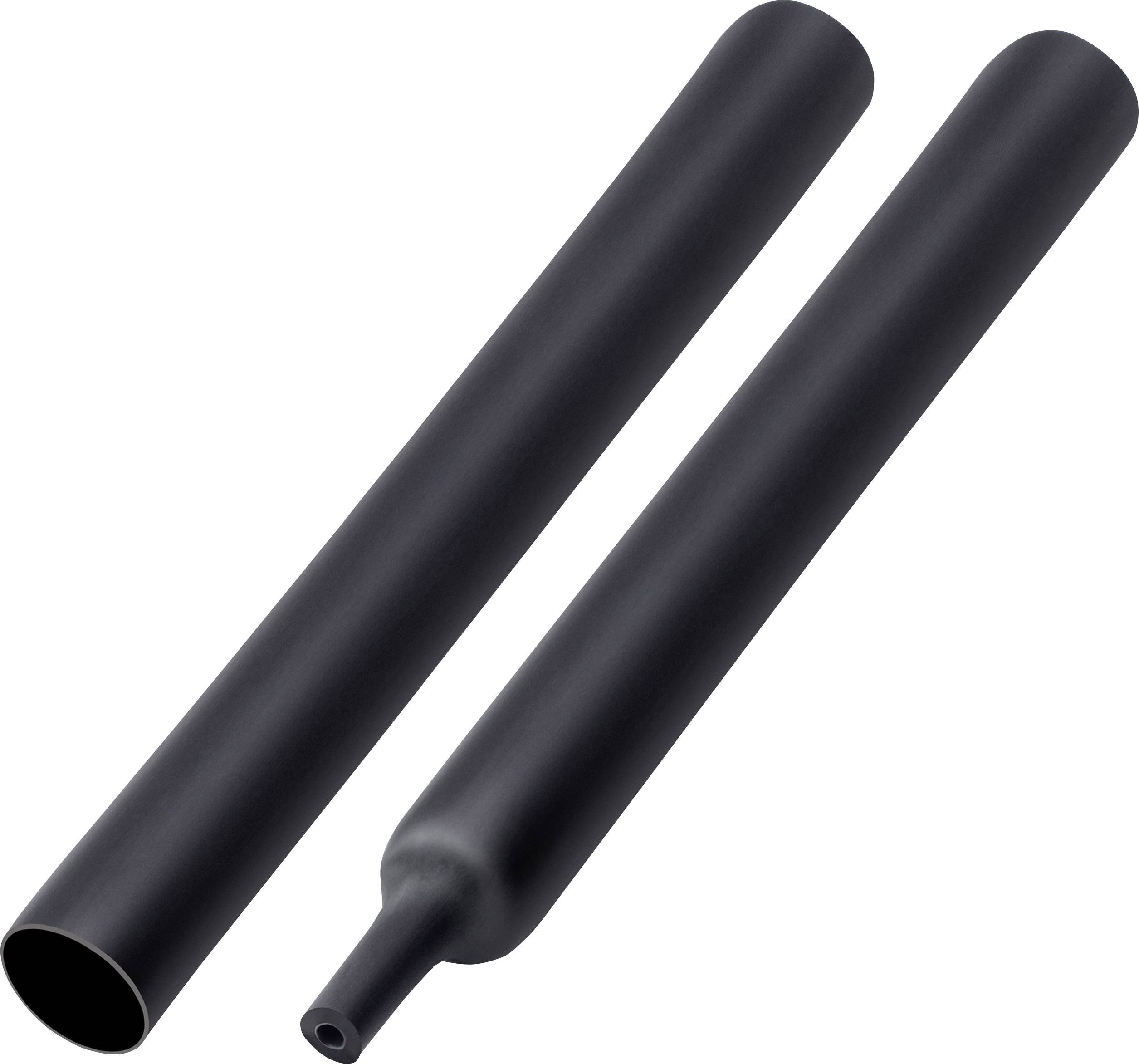 TRU COMPONENTS T1904CA047 Schrumpfschlauch mit Kleber Schwarz 19mm 3.10mm Schrumpfrate:6:1 2St.