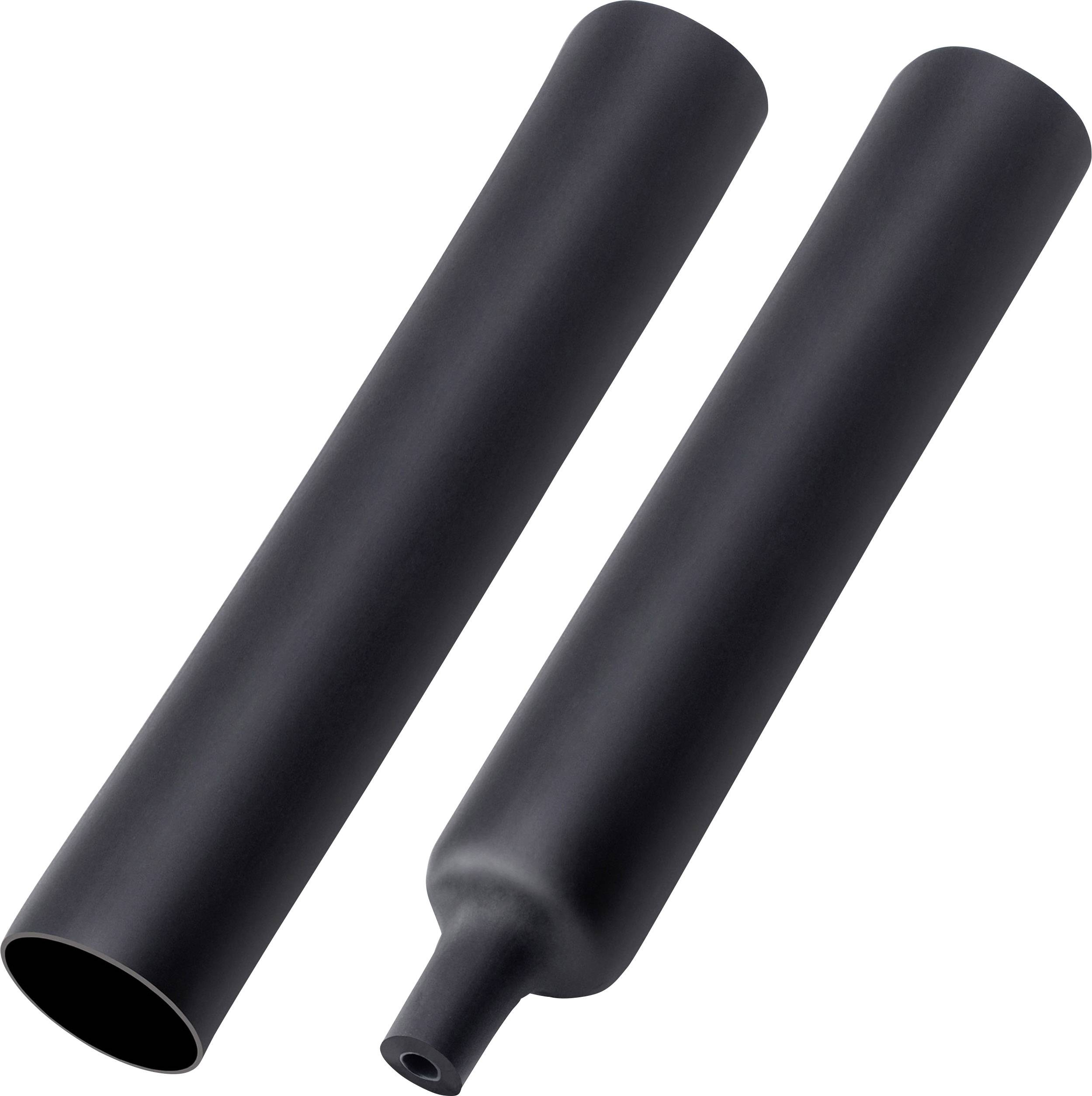 TRU COMPONENTS T1904CA048 Schrumpfschlauch mit Kleber Schwarz 33mm 5.50mm Schrumpfrate:6:1 1St.