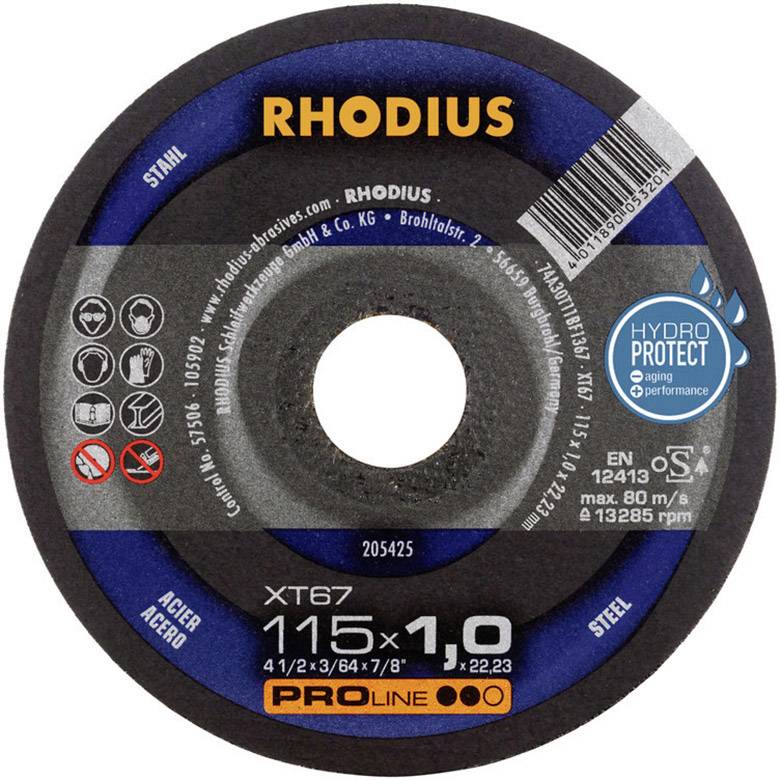 Rhodius XT67 210741 Trennscheibe gerade 115mm 10 St. Stahl