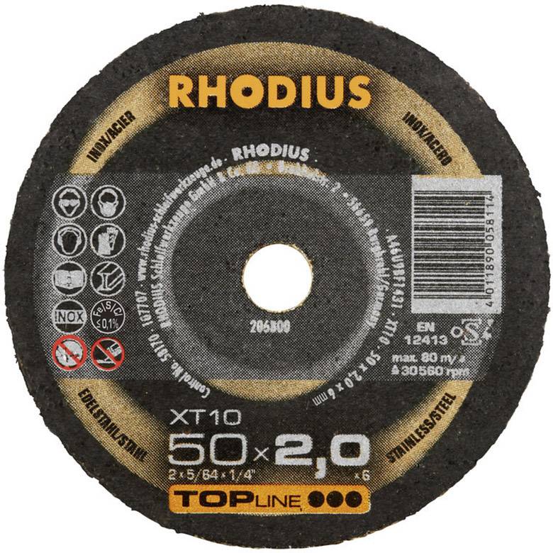 Rhodius XT10 MINI 206800 Trennscheibe gerade 50mm Edelstahl, Stahl