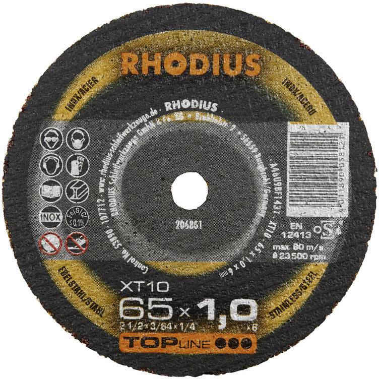 Rhodius XT10 MINI 205067 Trennscheibe gerade 100 mm Edelstahl, Stahl