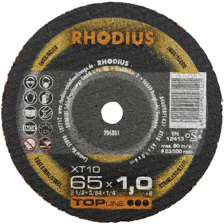 Rhodius XT10 MINI 206802 Trennscheibe gerade 65 mm Edelstahl, Stahl