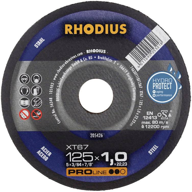Rhodius XT67 205711 Trennscheibe gerade 230 mm 1 St. Stahl