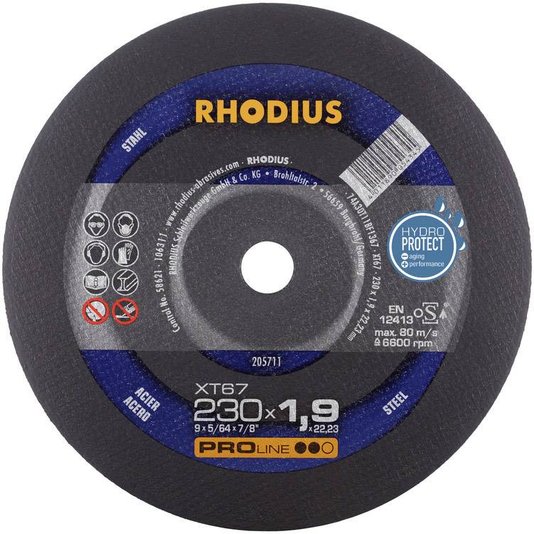 Rhodius XT67 205711 Trennscheibe gerade 230mm 1 St. Stahl