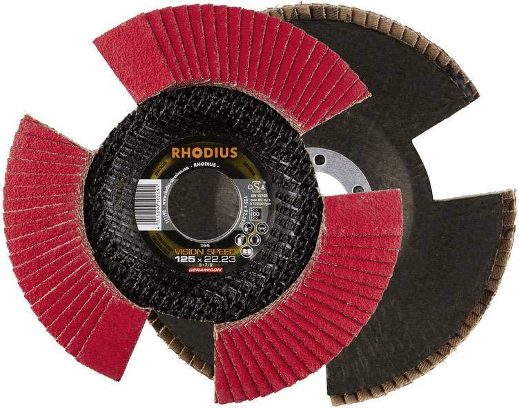Rhodius 210646 VISION SPEED Fächerschleifscheibe Durchmesser 125mm Bohrungs-Ø 22.23mm Edelstahl 1St.