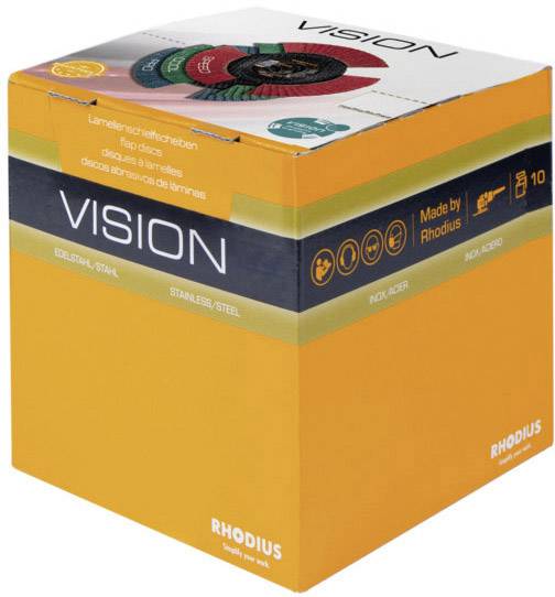 Rhodius 210646 VISION SPEED Fächerschleifscheibe Durchmesser 125mm Bohrungs-Ø 22.23mm Edelstahl 1St.