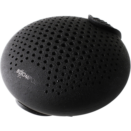 Boompods Soundclip Bluetooth® Lautsprecher Freisprechfunktion, Outdoor, Wasserfest Schwarz