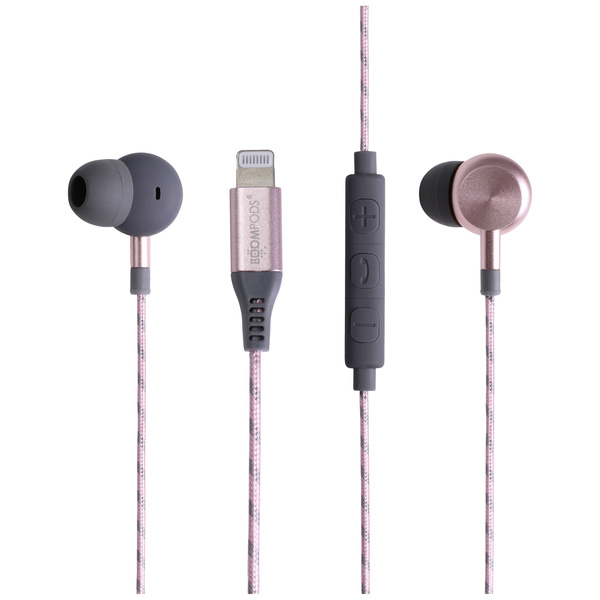 Boompods Digibuds In Ear Kopfhörer kabelgebunden Graphit Headset Lautstärkeregelung