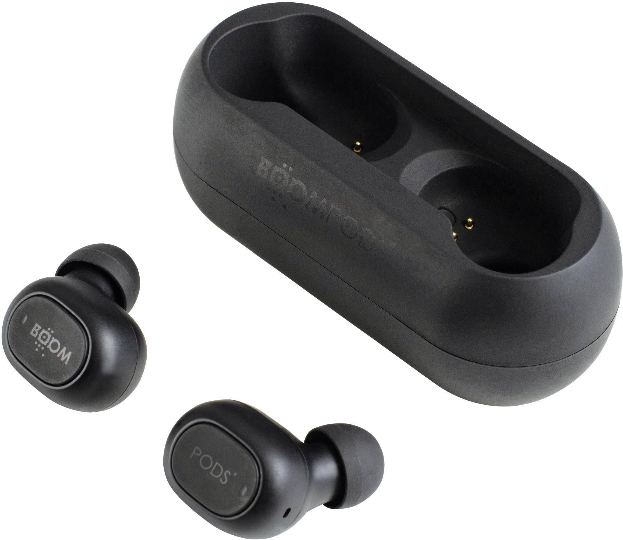 Boompods Boombuds GO In Ear Kopfhörer Bluetooth® Schwarz Headset, Schweißresistent