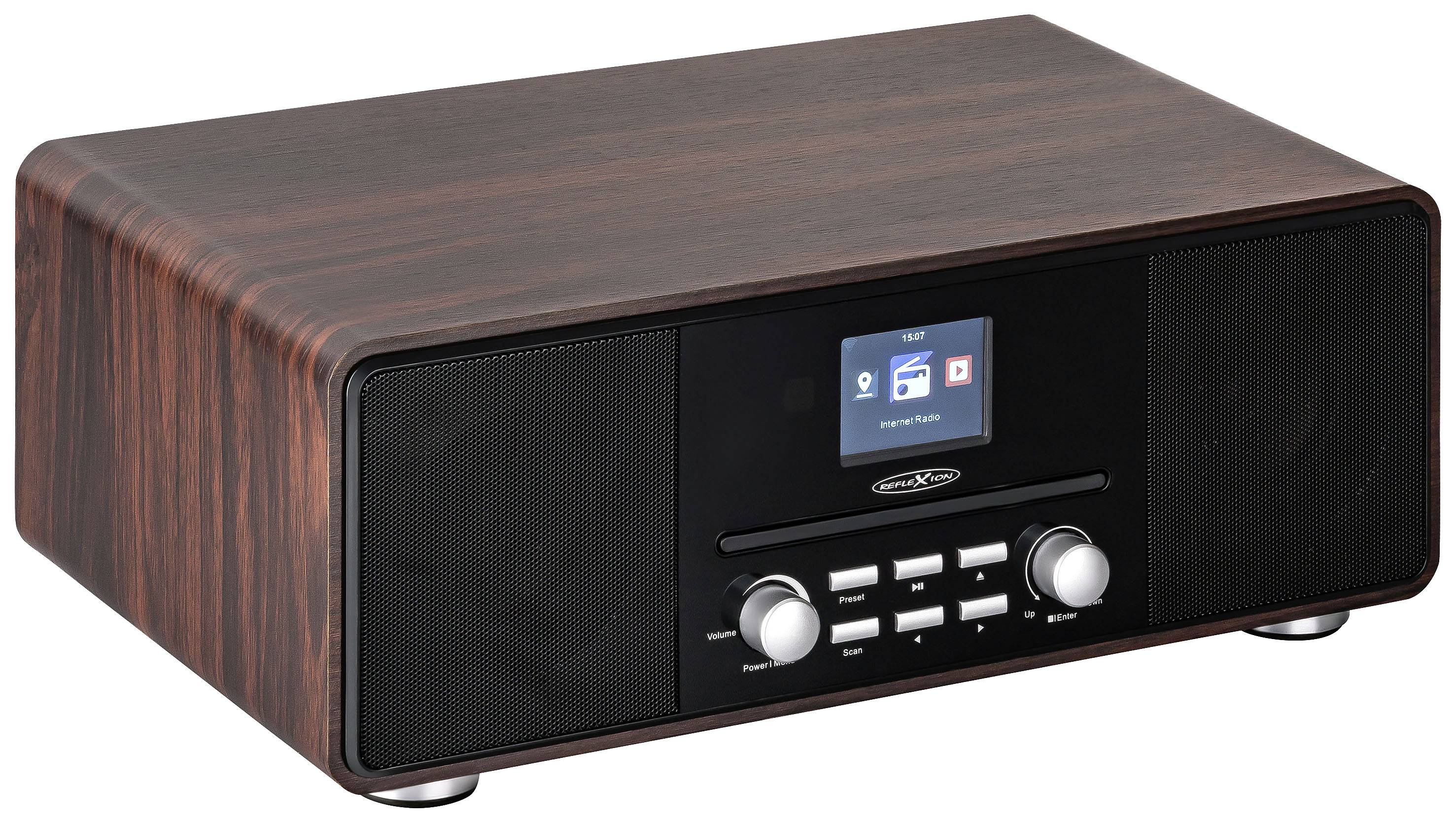 Reflexion HRA19INT/WD Tischradio DAB+, UKW AUX, Bluetooth®, CD