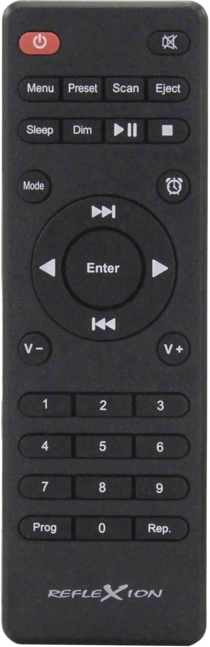 Reflexion HRA19DAB/BK Tischradio DAB+, UKW AUX, Bluetooth®, CD Schwarz