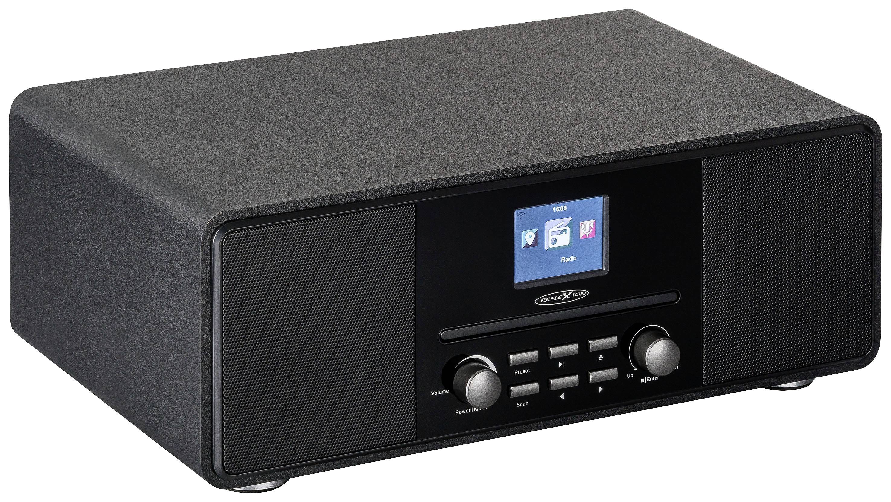 Reflexion HRA19DAB/BK Tischradio DAB+, UKW AUX, Bluetooth®, CD Schwarz