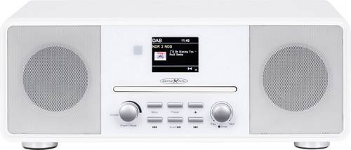 Reflexion HRA19DAB/WH Tischradio DAB+, UKW AUX, Bluetooth®, CD Weiß