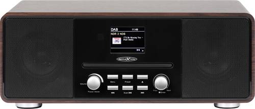 Reflexion HRA19DAB/WD Tischradio DAB+, UKW AUX, Bluetooth®, CD Holz