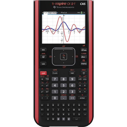 Texas Instruments TI-NSpire™ CX II-T CAS Calculatrice graphique noir à batterie (l x H x P) 100 x 23 x 200 mm