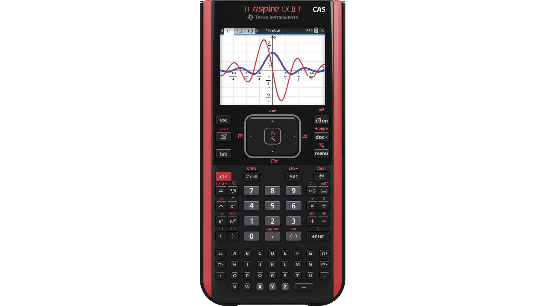 Texas Instruments Ti Nspire Cx Cas Grafikrechner Texas Instruments TI-NSpire™ CX II-T CAS Grafikrechner Schwarz