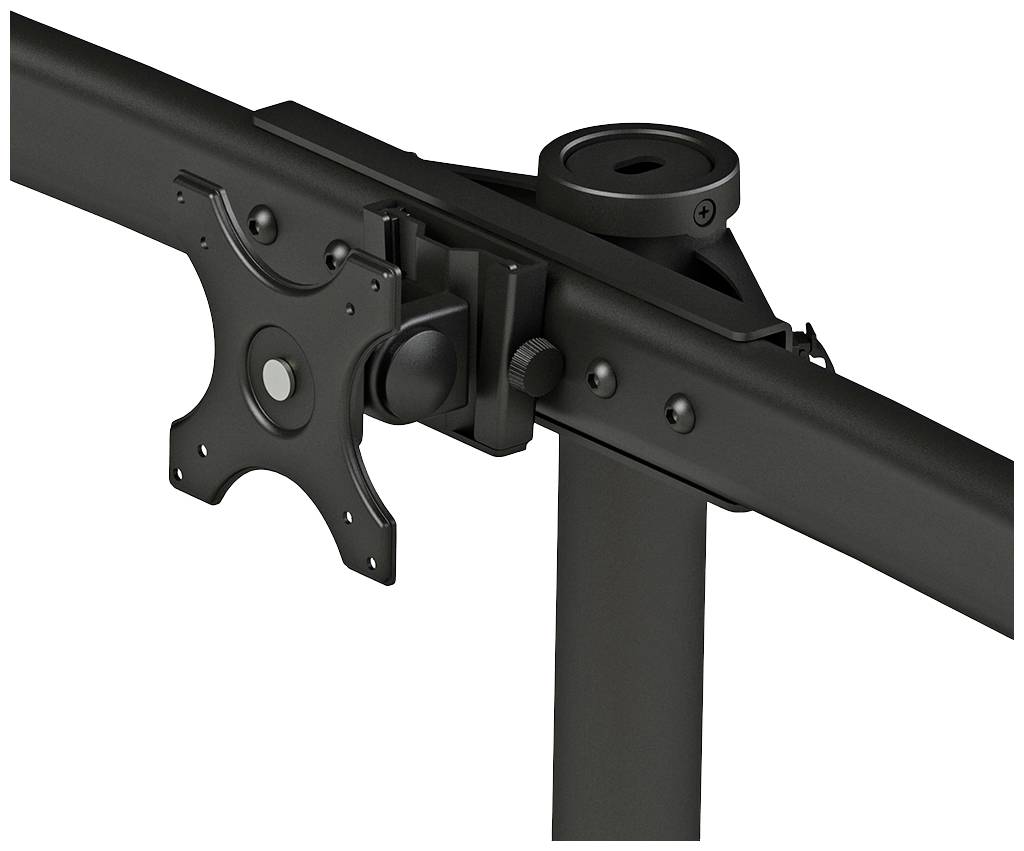 Metallhalterung für einen Monitorarm, geeignet für die Anbringung eines Displays an einem Schreibtisch oder einer Wand.