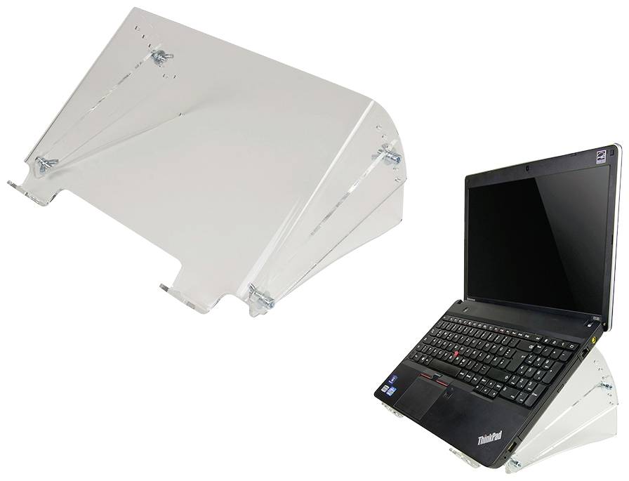 Laptop mit einem weißen Sichtschutz, der den Bildschirm abdeckt. Der Sichtschutz reduziert Reflektionen und erhöht die Privatsphäre.