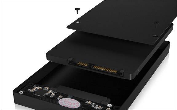 ICY BOX 60483 6.35cm (2.5 Zoll)-Festplattengehäuse 2.5 Zoll USB-C™ USB 3.2 (Gen 2)