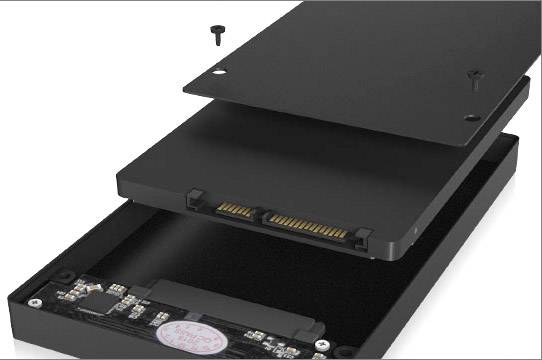 ICY BOX 60483 6.35cm (2.5 Zoll)-Festplattengehäuse 2.5 Zoll USB-C™ USB 3.2 (Gen 2)