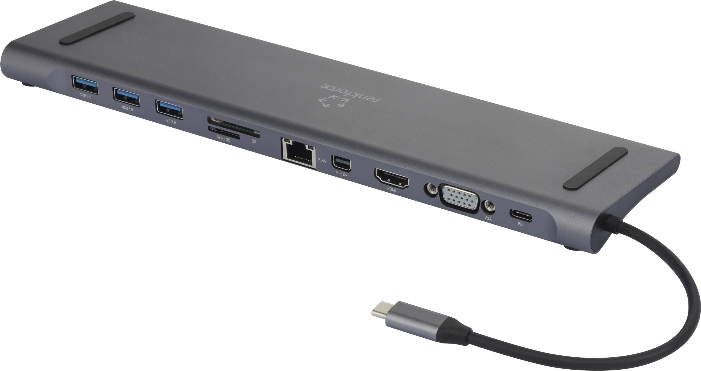 Renkforce RF-4225444 Notebook Dockingstation Passend für Marke (Notebook Dockingstations): Universal inkl. Ladefunktion