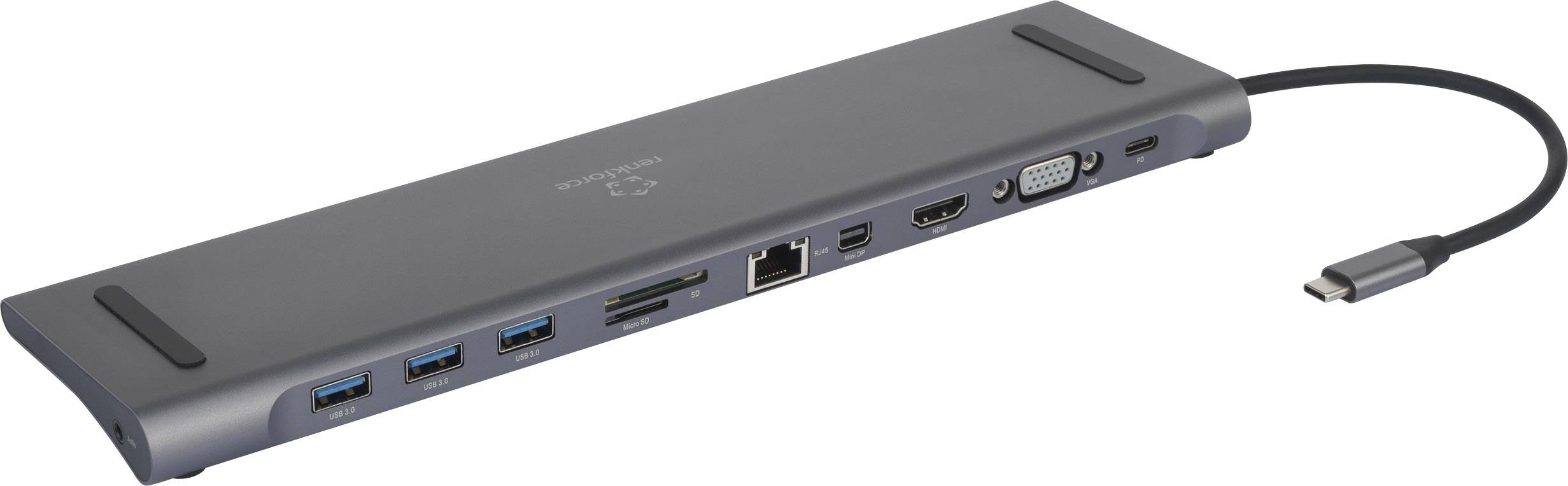 Renkforce RF-4225444 Notebook Dockingstation Passend für Marke (Notebook Dockingstations): Universal inkl. Ladefunktion