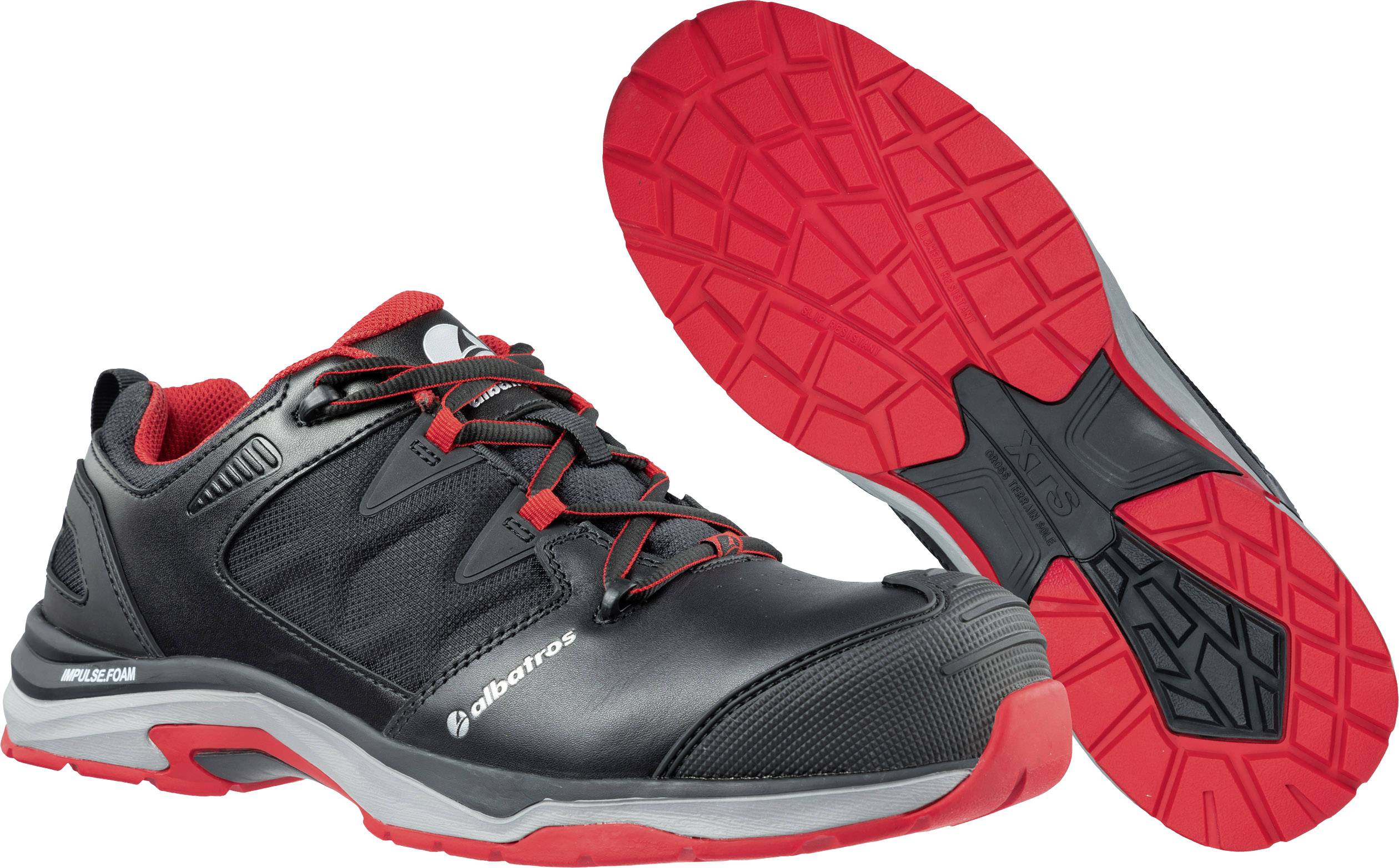 Albatros ULTRATRAIL BLACK LOW 646200-41 ESD Sicherheitsschuh S3 Schuhgröße (EU): 41 Schwarz, Rot 1 Paar