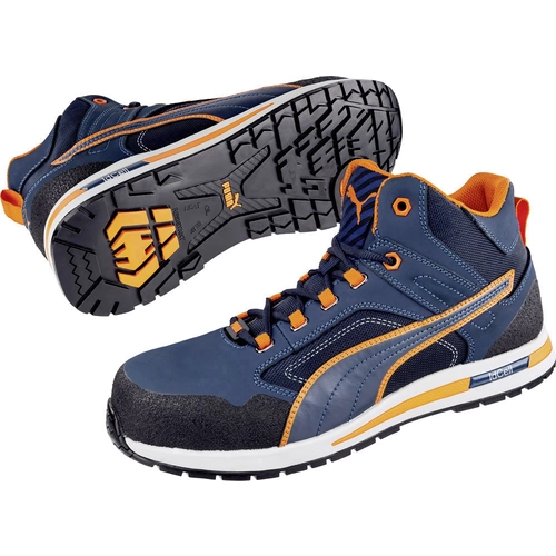 PUMA Crosstwist Mid 633140-47 Sicherheitsstiefel S3 Schuhgröße (EU): 47 Blau, Orange 1 St. PUMA Crosstwist Mid 633140-47 Sicherheitsstiefel S3 Schuhgröße (EU): 47 Blau, Orange 1 St.