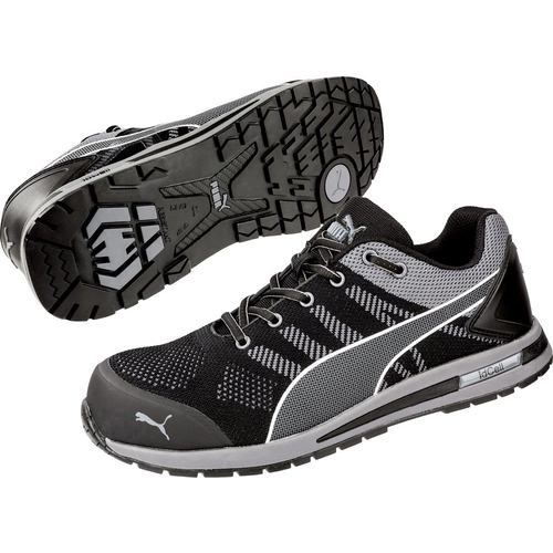 PUMA Elevate Knit Black Low 643160-43 ESD Sicherheitsschuh S1P Schuhgröße (EU): 43 Schwarz, Grau 1 PUMA Elevate Knit Black Low 643160-43 ESD Sicherheitsschuh S1P Schuhgröße (EU): 43 Schwarz, Grau 1
