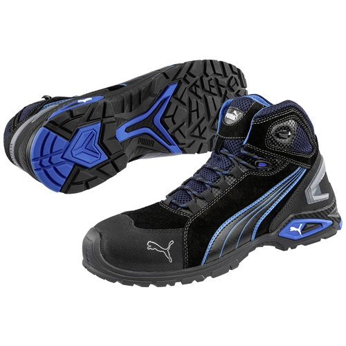 PUMA Rio Black Mid 632250-43 Sicherheitsstiefel S3 Schuhgröße (EU): 43 Schwarz, Blau 1 St. PUMA Rio Black Mid 632250-43 Sicherheitsstiefel S3 Schuhgröße (EU): 43 Schwarz, Blau 1 St.