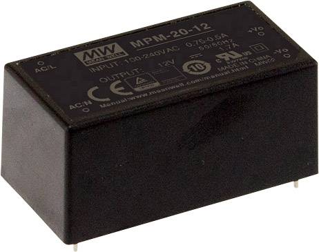MEAN WELL MPM-20-3.3 AC/DC-Printnetzteil 3.3 V/DC 4.5A 14.9W