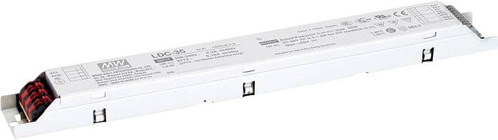 MW Mean Well LDC-35B LED-Treiber Konstantleistung 35 W 300 - 1000 mA 27 - 56 V/DC 3 in 1 Dimmer Fun