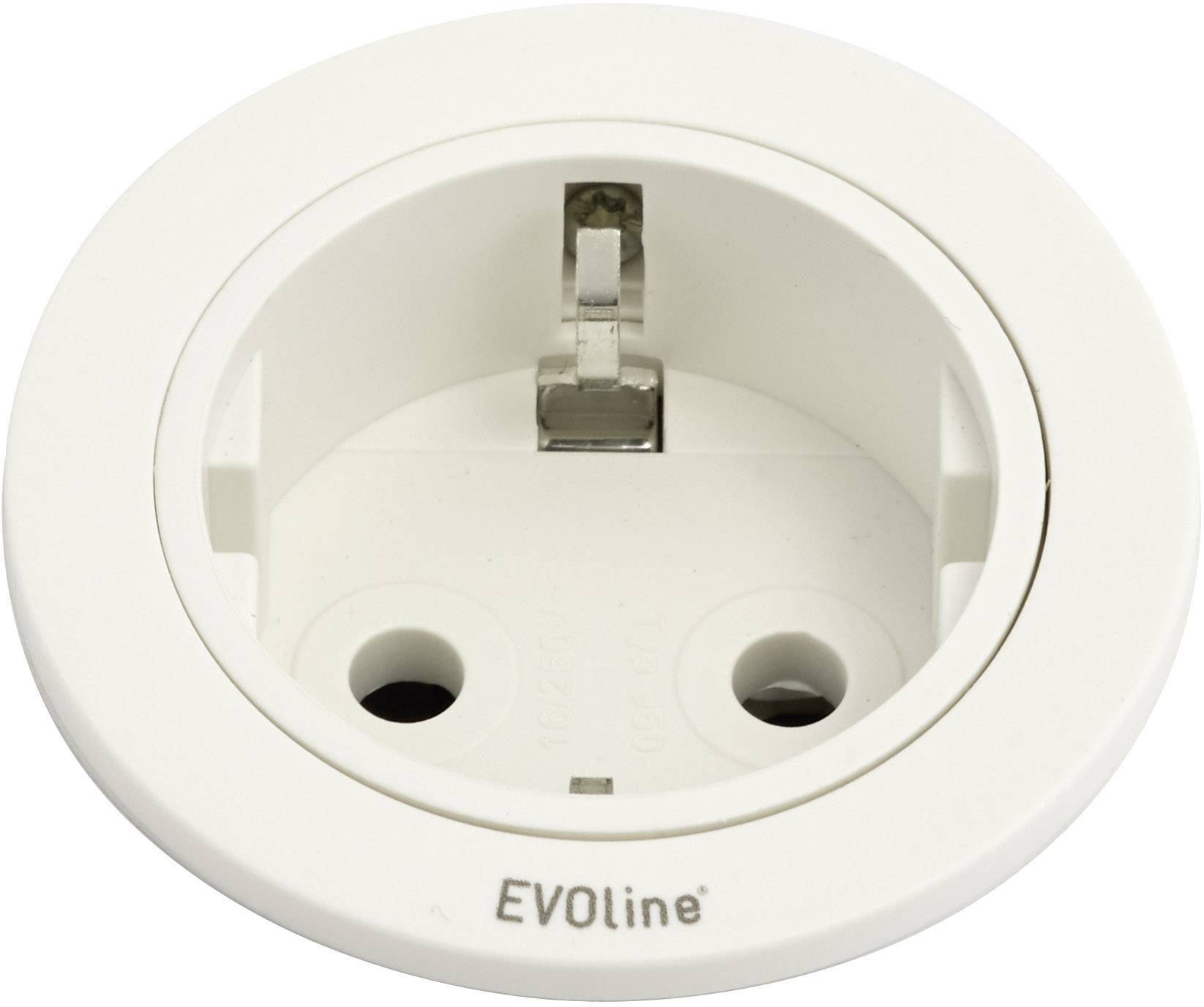 EVOline 159280004300 Einbau-Steckdosenleiste 1fach Weiß 1 St.