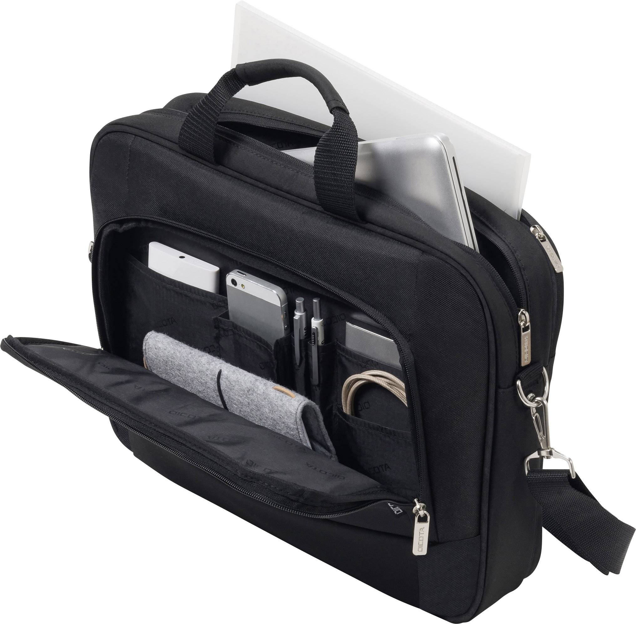 Dicota Notebook Tasche Top Traveller BASE 15-17.3 black Passend für maximal: 43,9 cm (17,3") Schwarz