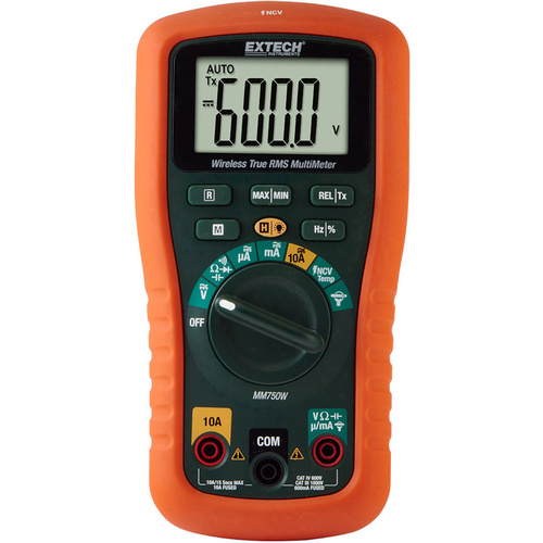 Extech MM750W-NIST Multimètre numérique enregistreur de données CAT III 1000 V, CAT IV 600 V Affichage (nombre de points): 6000