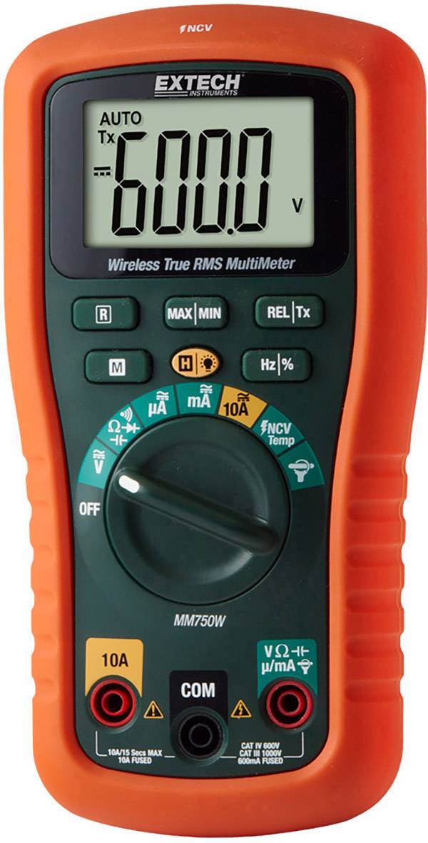 Extech MM750W Hand-Multimeter digital Datenlogger CAT III 1000 V, CAT IV 600V Anzeige (Counts): 6000
