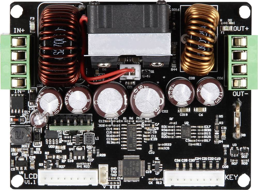 Joy-it JT-DPH5005 Labornetzgerät, Step Up/ Step Down 0 - 50V 0 - 5A 250W Schraubklemme fernsteuerbar, programmierbar, schmale