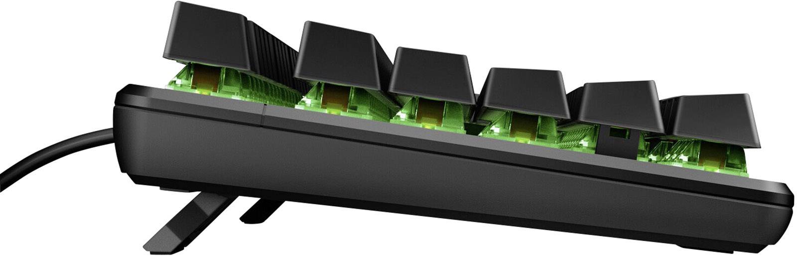 HP Pavilion Gaming 800 USB Gaming-Tastatur Deutsch, QWERTZ Schwarz, RGB Beleuchtet, Switch: Red