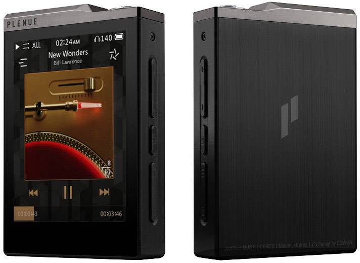 Cowon Plenue D2 MP3-Player 64 GB Silber, Schwarz High-Resolution Audio