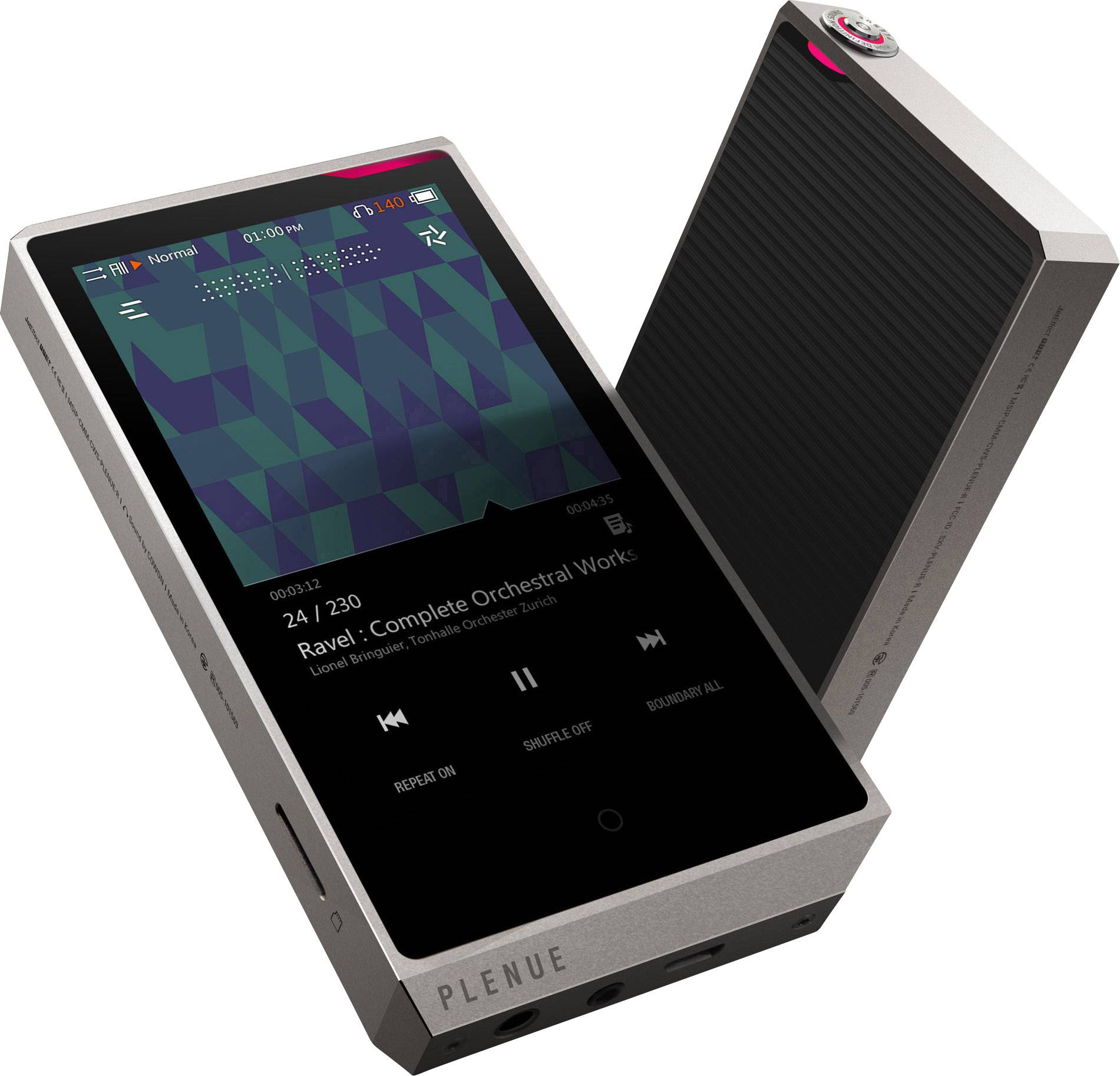 Cowon Plenue R MP3-Player 128 GB Silber Bluetooth®