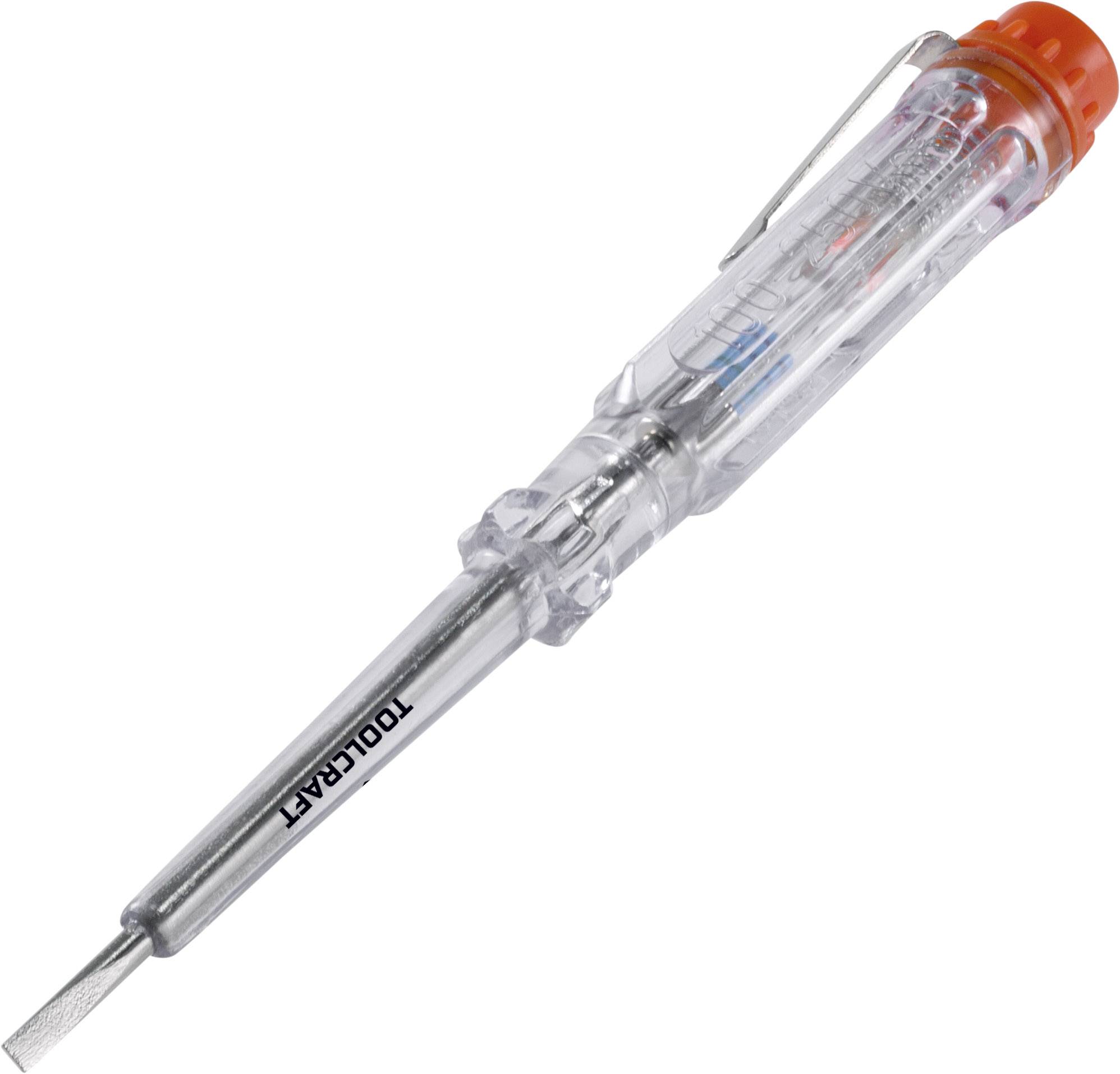 TOOLCRAFT Set 140 & 190mm Phasenprüfer Klingenbreite=3 mm, 4mm Klingenlänge=60 mm, 100mm Spannung (Bereich)=100 - 250 V/AC