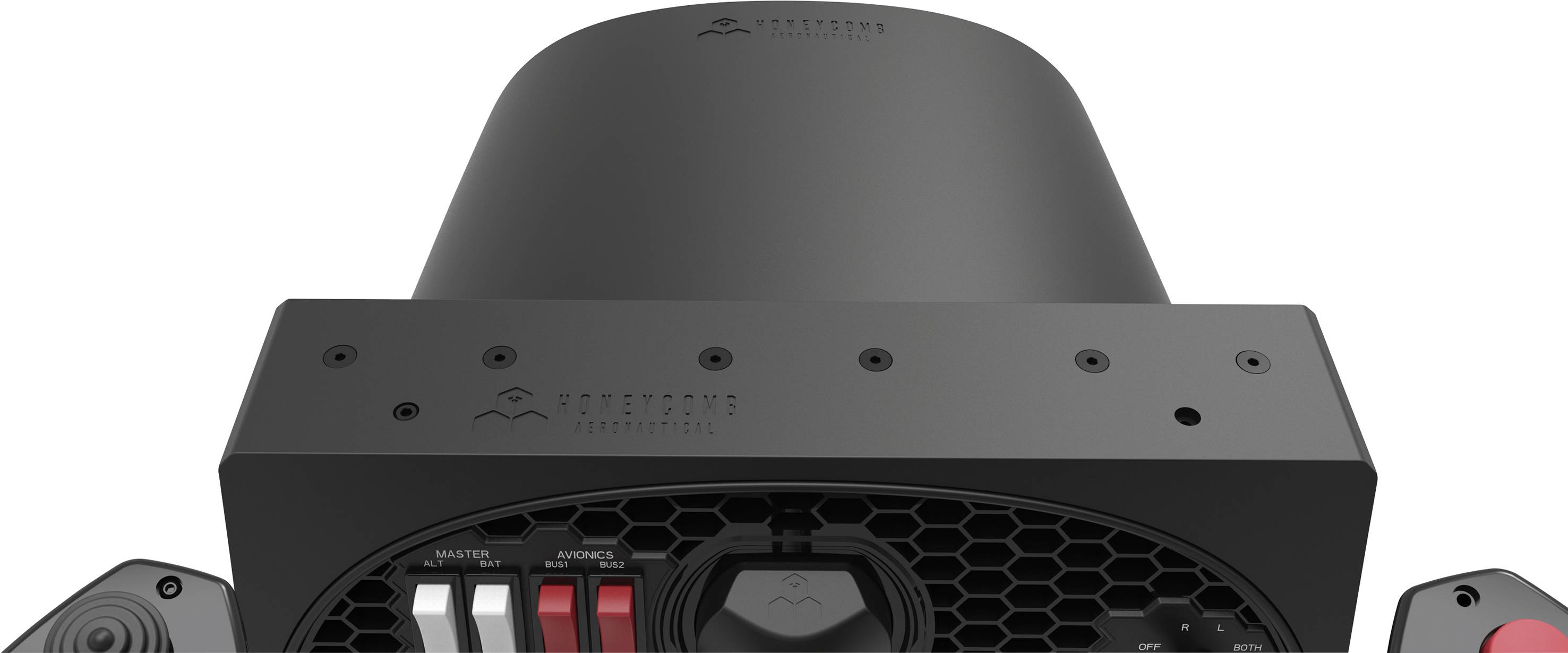 Aerosoft Honeycomb Alpha Flight Controls Flugsimulator-Steuerhorn USB PC Schwarz